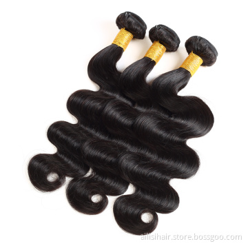 High Quality 9A Wholesale Hair Vendors Virgin Bundles In Bulk Peruvian Virgin Bodywave Hair Bundles With Closure Set